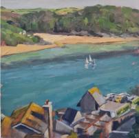 'Towards Mill Bay', Oil on board, 20cm x 20cm. Available from the Mayne Gallery - see link on home page