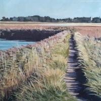 'The Path to Iken', Image size 13cm x 13cm, mounted 27.5cm x 27cm  