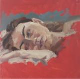 'May', Oil on board, 20cm x 20cm
