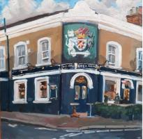 'The Anglesea Arms, Oil on board, 20cm x 20cm