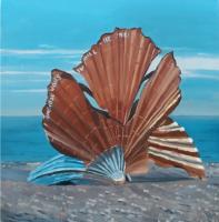 'The Scallop', Oil on board, 20cm x 20cm