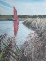 'Rounding the Bend', Oil on canvas, 80cm x 60cm