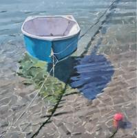 'Crystal', Oil on board, 20cm x 20cm, Available from British Contemporary Art - see link on home page