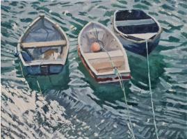 'Triple', Oil on canvas, 30cm x 40cm, Available from the Waterside Gallery - see link on home page