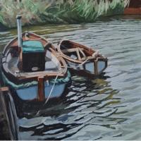 'Old Friends', Oil on board, 20cmx 20cm