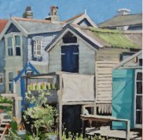 'A Place By The Sea', Oil on board, 20cm x 20cm