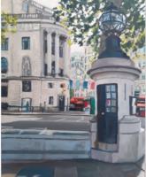 'London's Smallest Police Station', oil on board, 25cm x 20cm, �545