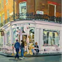 'Tea For Two', Oil on board, 20cm x 20cm, �495