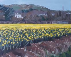 'Cornish Gold',  Oil on board,  20cm x 25cm