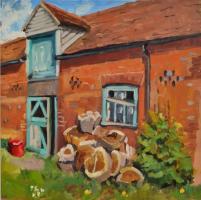 'The Odd Pear Tree', Oil on board, 20cm x 20cm