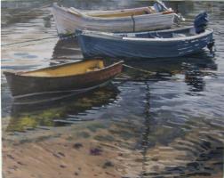 Evening Light, Image size 20cm x 25cm, mounted 34.5cm x 38.5cm   