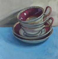 'The Tagine', Oil on board, 30cm x 30cm, Available from British Contemporary Art - see link on home page