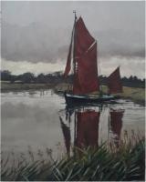 On the Turn, Image size 25cm x 20cm, mounted 38.5cm x 34.5cm   