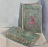 'Alice's Adventures', Oil on board, 20cm x20cm
