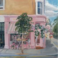 Peggy Porschen, Kings Road, Image size 20cm x 20cm, mounted 35cm x 34cm  