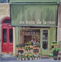 'The Name of The Rose', Oil on board, 20cm x 20cm