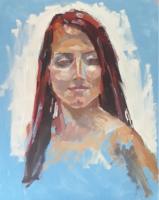 'Tanya', Oil on board, 25cm x 20cm