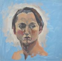 'Suzon', Oil on board, 20cm x 20cm