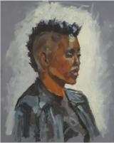 'Fola', Oil on board, 25cm x 20cm