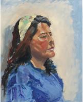 'Elisabetta', Oil on board, 25cm x 20cm