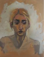 'Maria', Oil on board, 25cm x 20cm