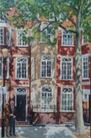 'Home 1', Oil on board, 30cm x 20cm