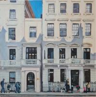 'Eaton House Belgravia, 08:45', Oil on board, 40cm x 40cm