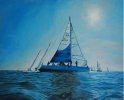 'The Phosphorus', Oil on board, 30cm x 40cm