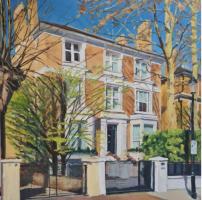 '23 Holland Villas Road', Oil on board, 40cm x 40cm