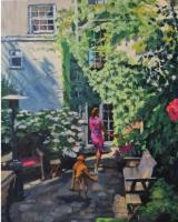 'The Garden', Oil on board, 25cm x 20cm