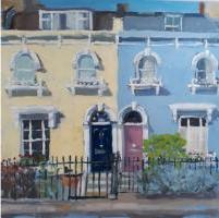 'Sunday Morning', Oil on board, 20cm x 20cm, Available from British Contemporary Art - see link on home page