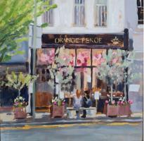 'Orange Pekoe', Oil on board, 20cm x 20cm, Available from The Riverside Gallery - see link on home page