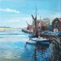 'Snape Maltings', Oil on canvas, 30cm x 30cm