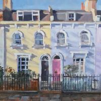 'Next Door 2', Oil on board, 20cm x 20cm