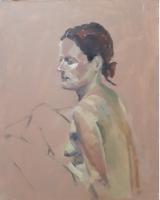 'Tanja',  Oil on board,  25cm x 20cm