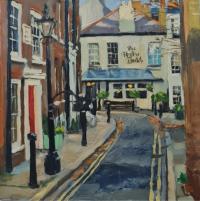 'The Holly Bush, Hampstead', Image size 20cm x 20cm, mounted 35cm x 34cm  