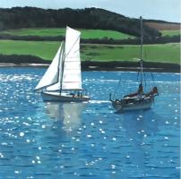 'St Mawes Sparkle', Image size 20cm x 20cm, mounted 35cm x 34cm  